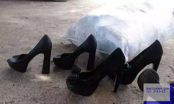 Pic: See The High Heel Shoes One Donated To Internally Displaced Persons